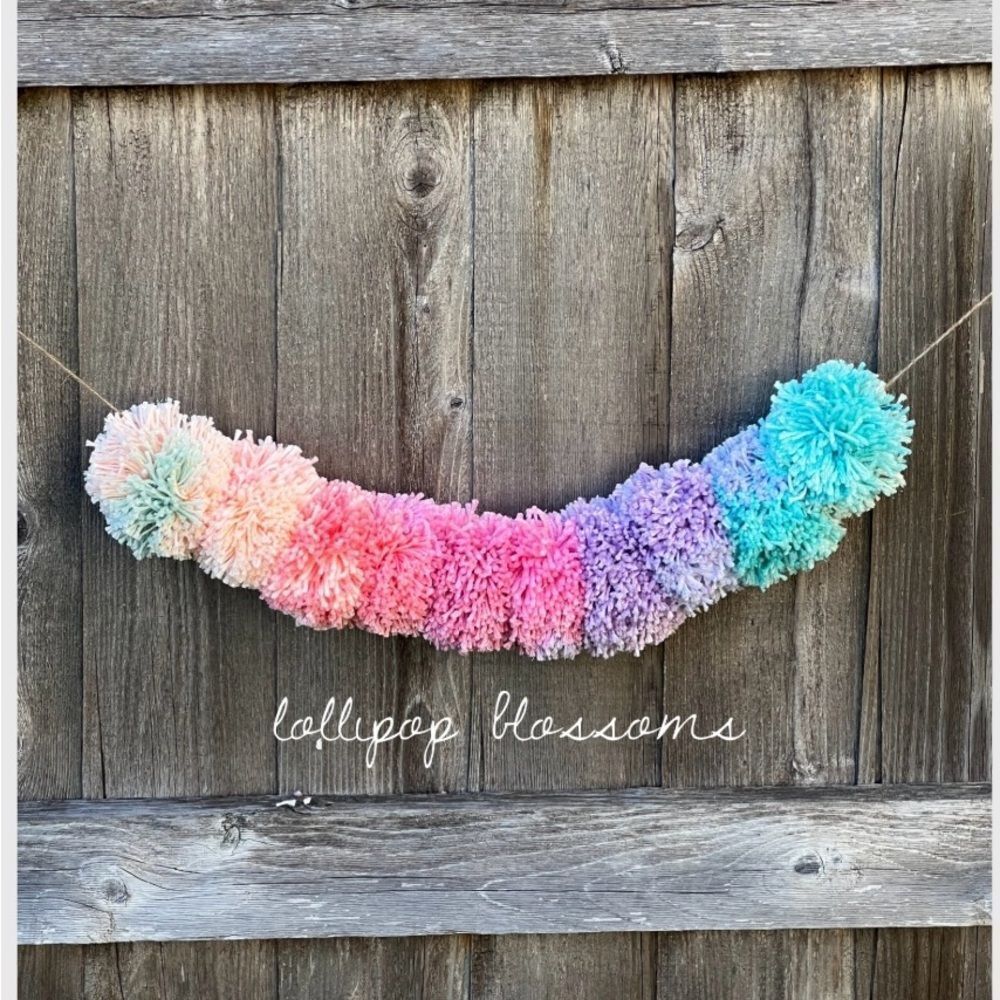 Colorful Pom Pom Garland